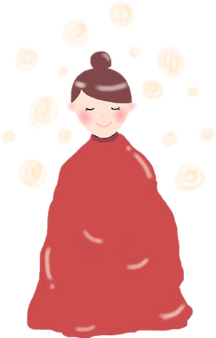 よもぎ蒸しイラスト